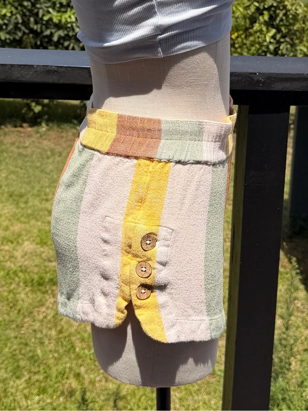 RIP CURL TRIPPIN STRIPE WALKSHORT  Striped Terry Cloth Shorts Size Small